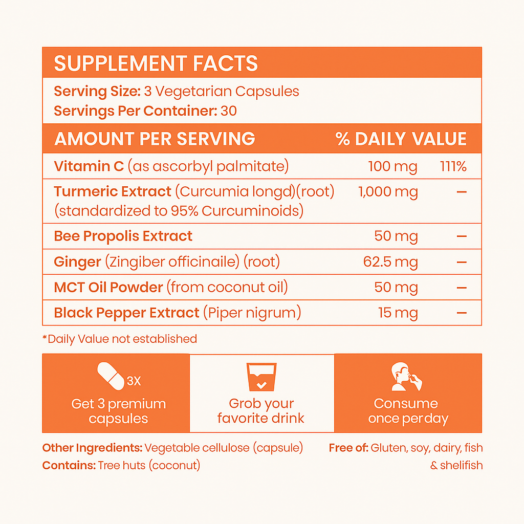 Livara® Turmeric Curcumin Capsules