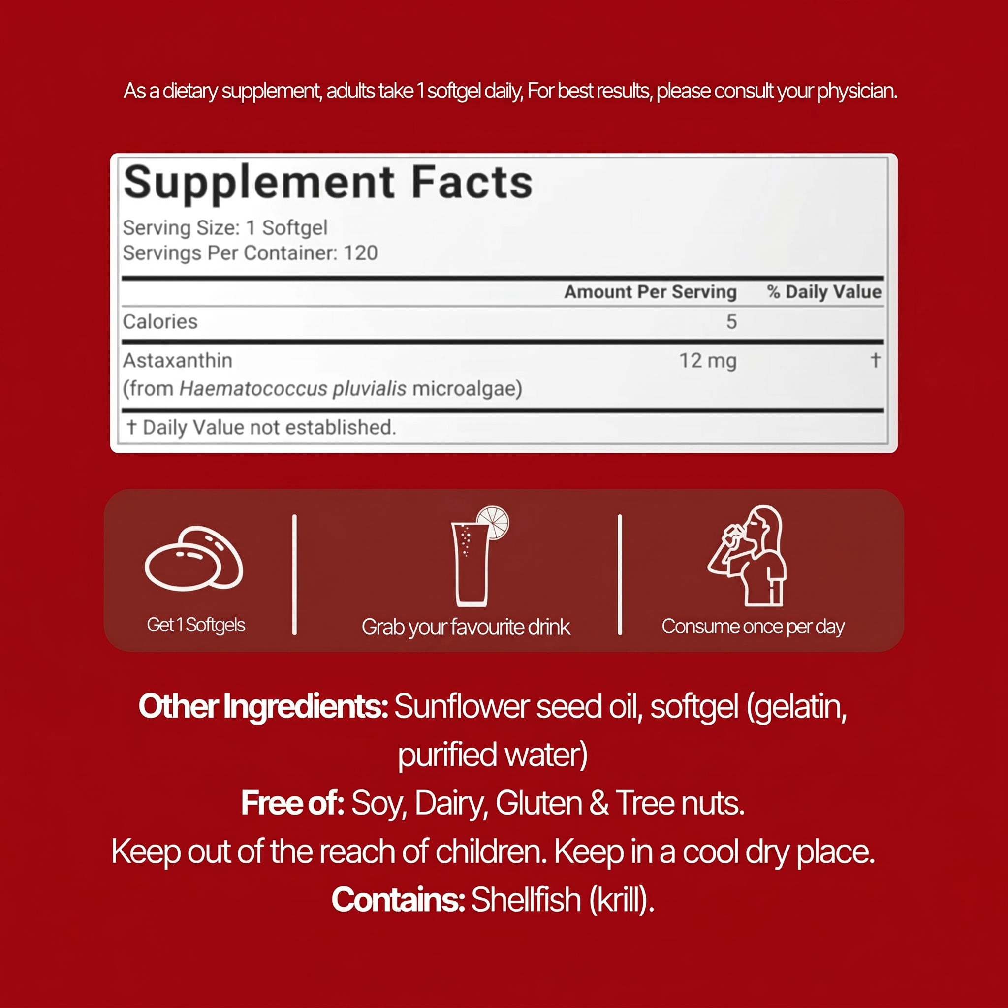 LIVARA® Pure Astaxanthin Softgels